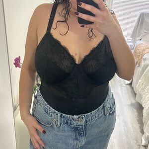 black auden lace lingerie bodysuit